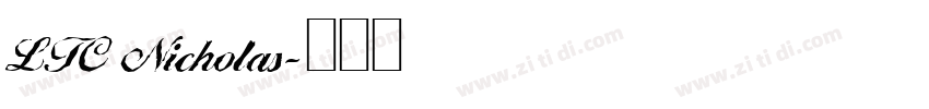 LTC Nicholas字体转换